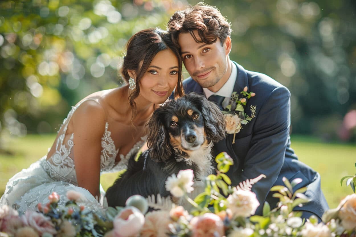 Capturer l’instant : photographie de mariage avec votre animal