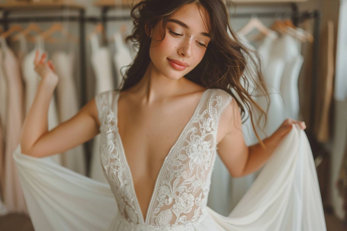 Conseils pour essayer et choisir une robe de mariage à petit prix
