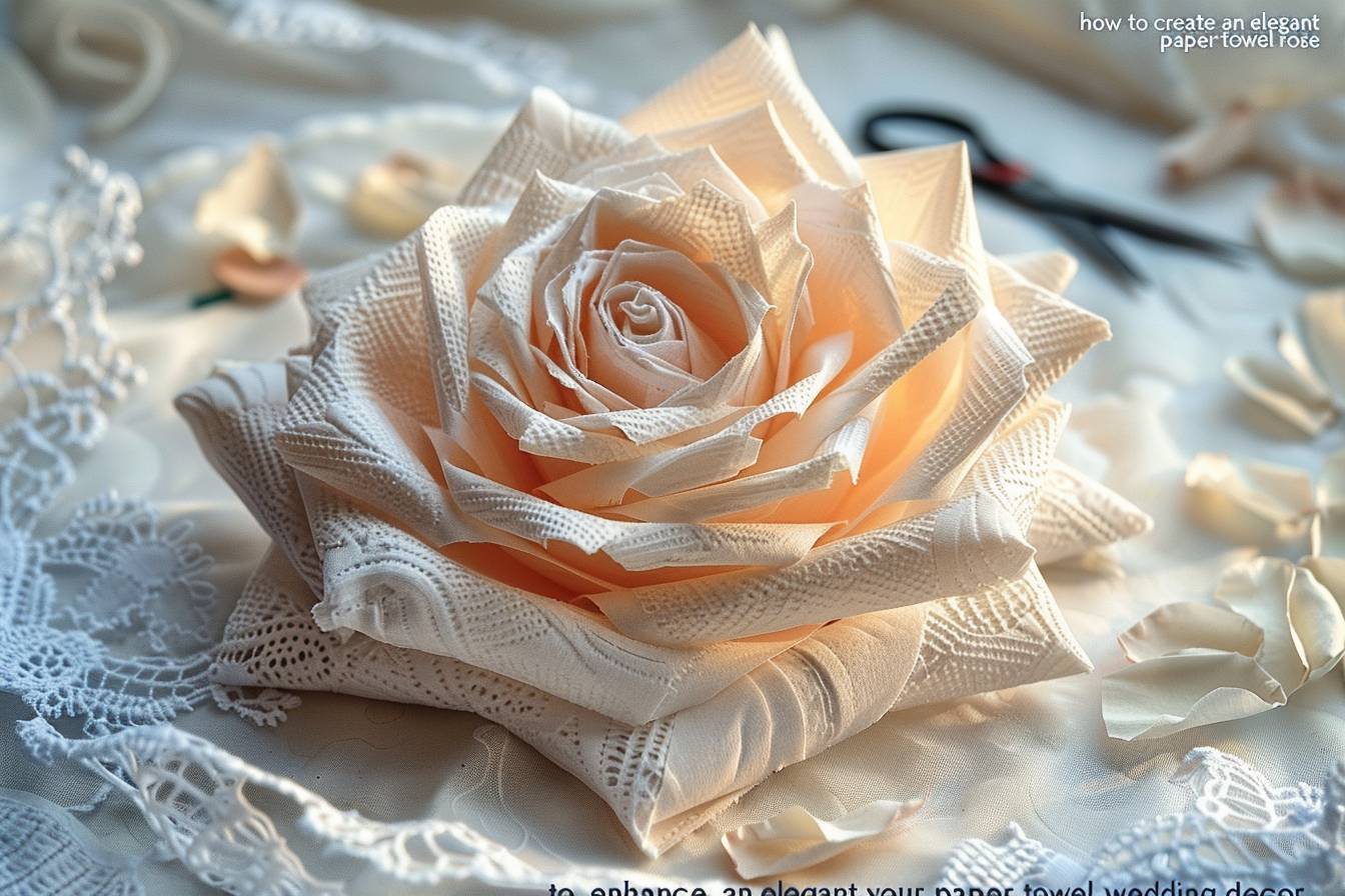 Pourquoi opter pour des roses en serviette en papier pour votre mariage