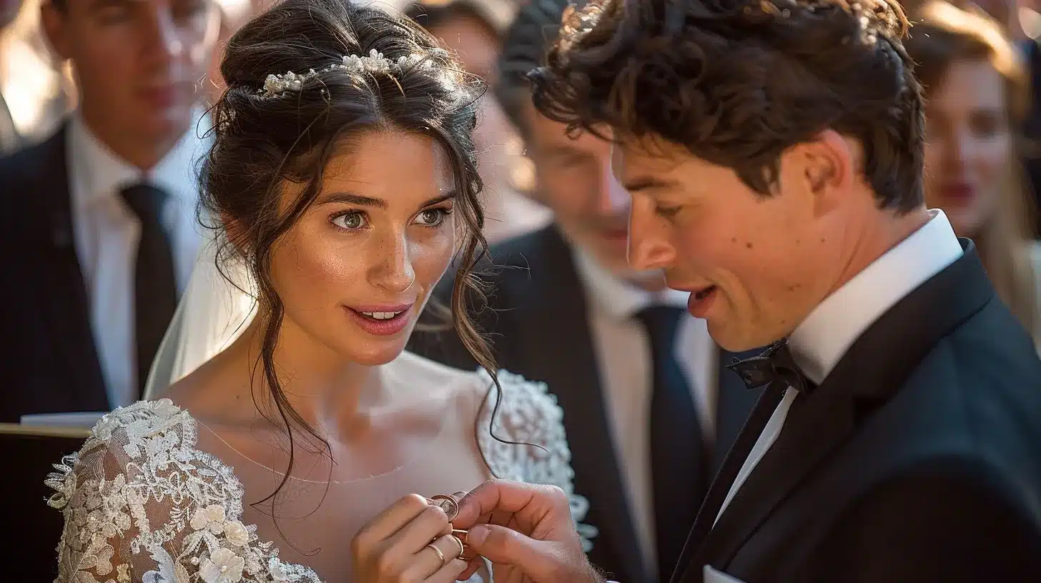 Mariage surprise de Mérine Halbourg à Motteville.