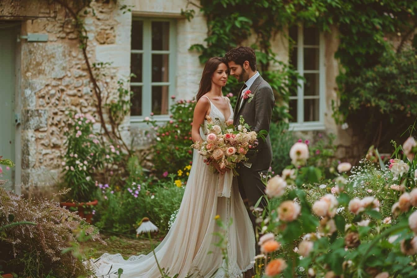 Un mariage éco-responsable au domaine de Belfonds avec Senso Montélimar et Parola Fleurs
