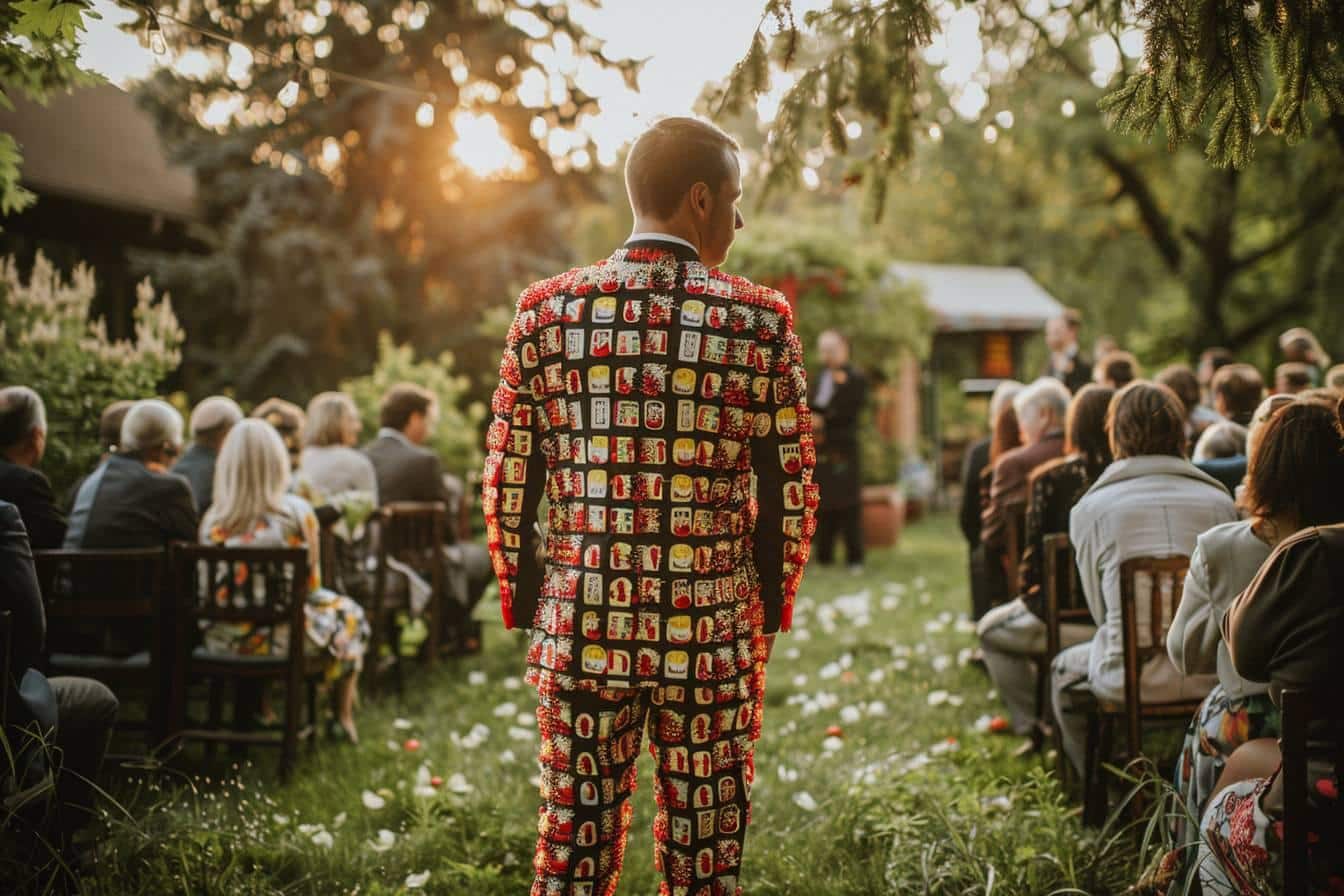 Il finance son mariage grâce à une veste de sachets de ketchup Heinz