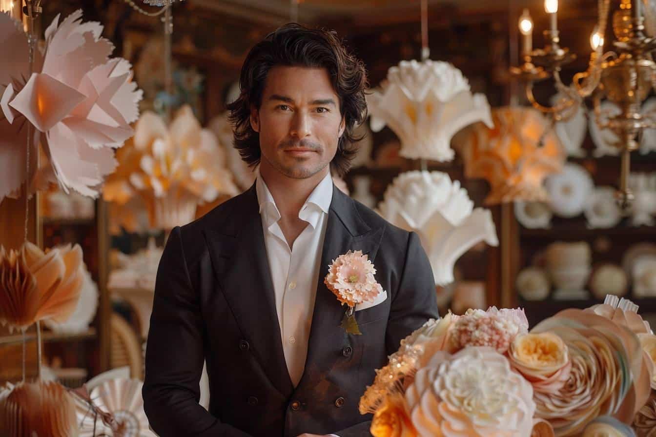 Faire-part unique : Lenny Cravate dévoile sa collection en papier avec fleurs incrustées