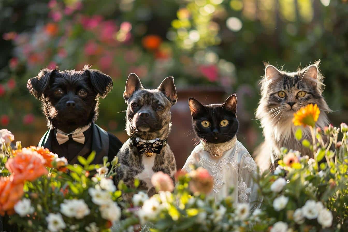 Les animaux de compagnie célèbrent aussi le mariage en Chine