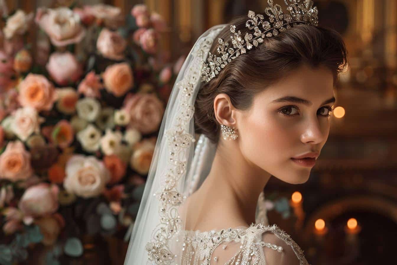 Mariage de la princesse Theodora : un diadème et voile précieux en vedette