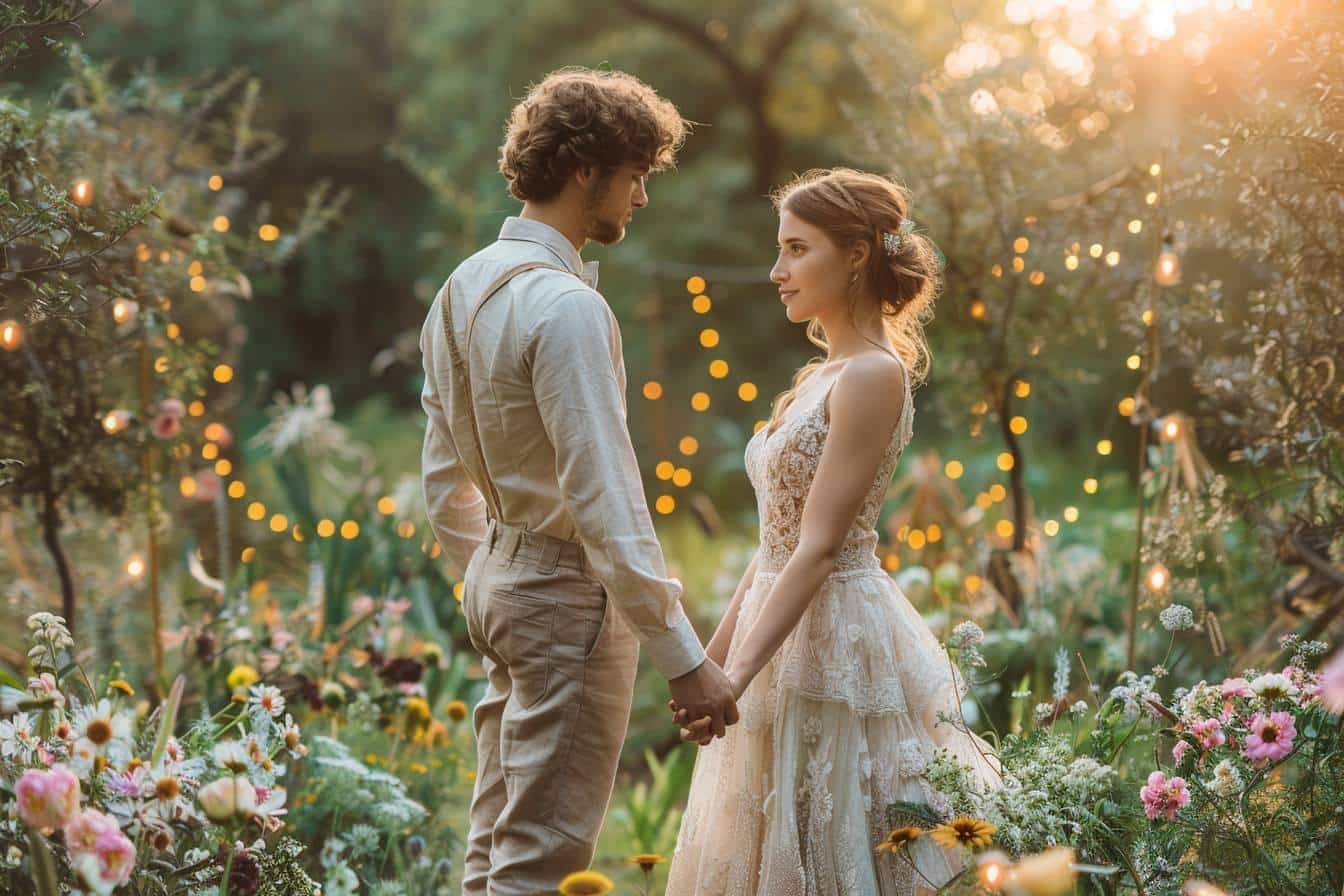 Planifier un mariage romantique et glamour tout en restant éco-responsable