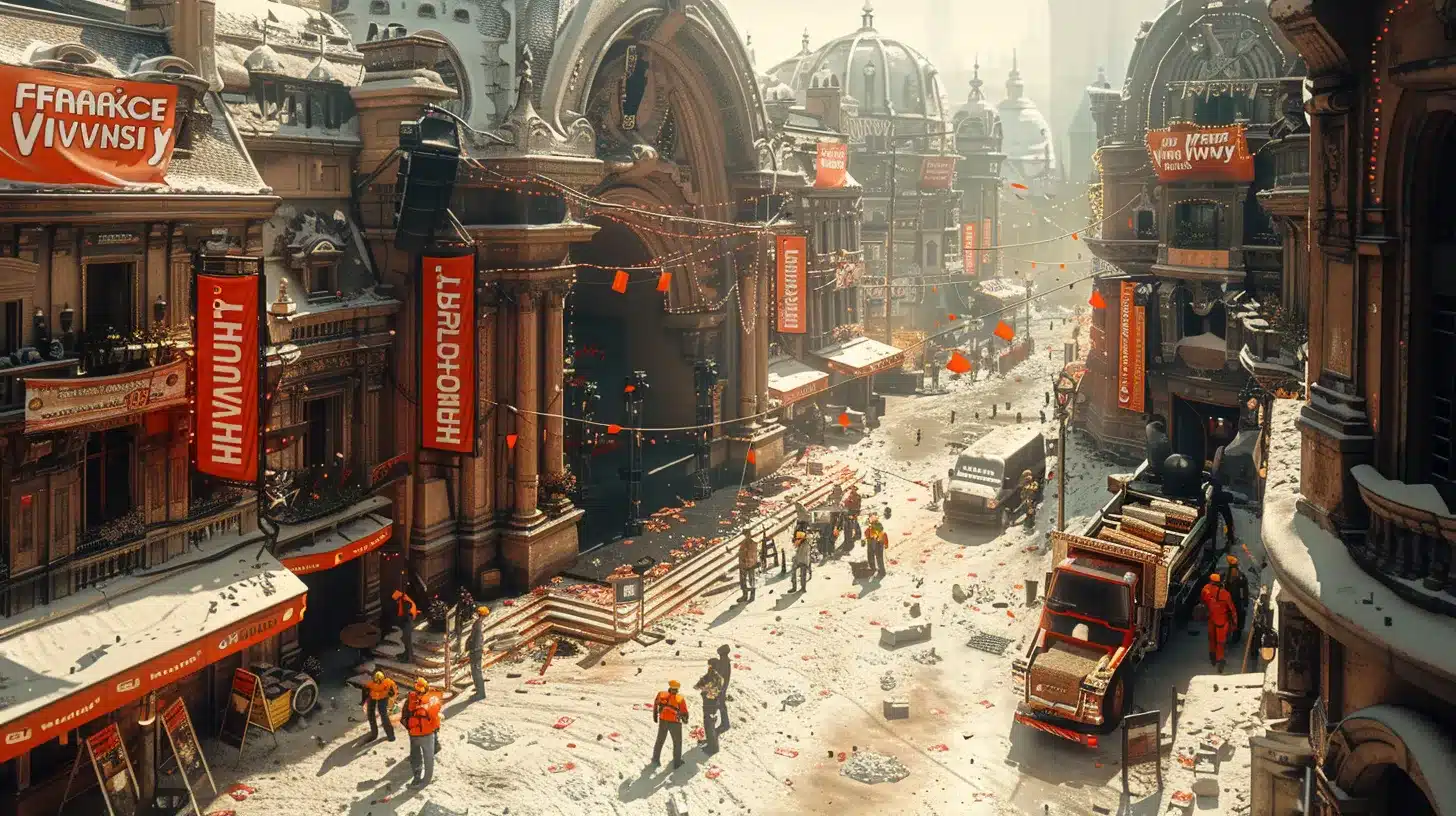 Préparatifs mariage Francky Vincent : Sinceny en action