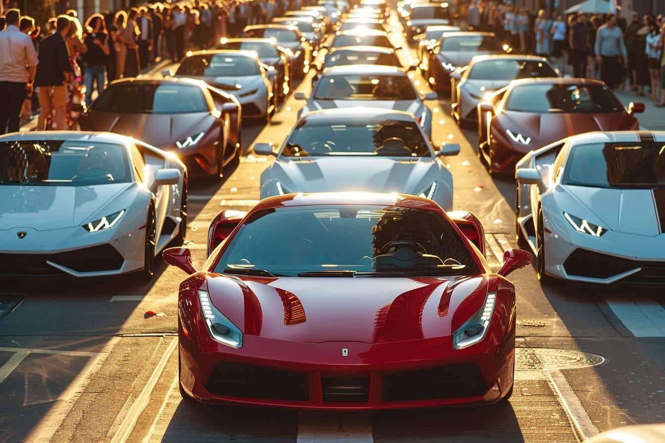 Cortège de mariage : 30 Ferrari, Lamborghini et Mercedes verbalisées