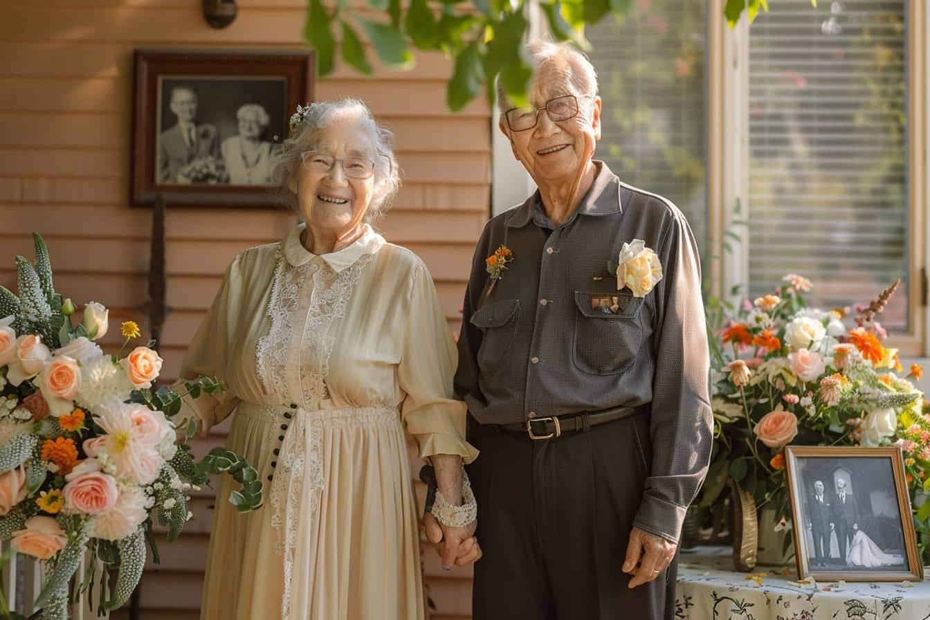 Jeanine et Robert Chanas célèbrent 70 ans de mariage à Vizille