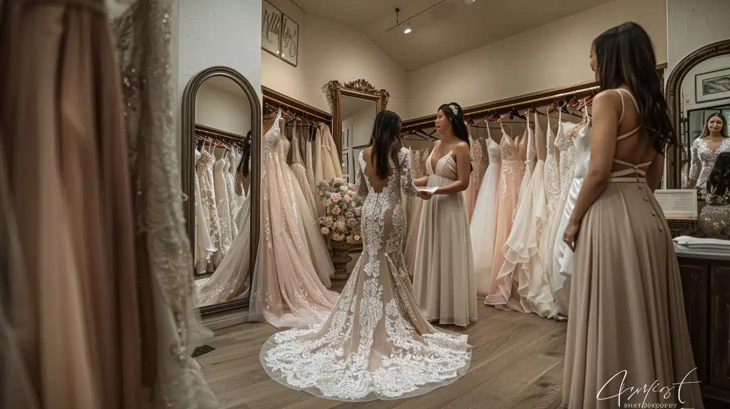 Mariées de Laeti à Saint-Vincent-de-Boisset: salon mariage.
