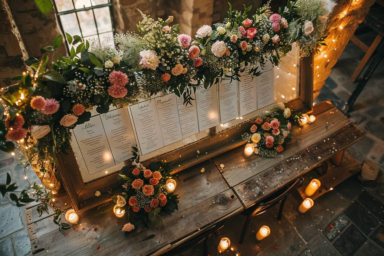 Plan de table mariage : astuces et idées pour une organisation parfaite de votre réception