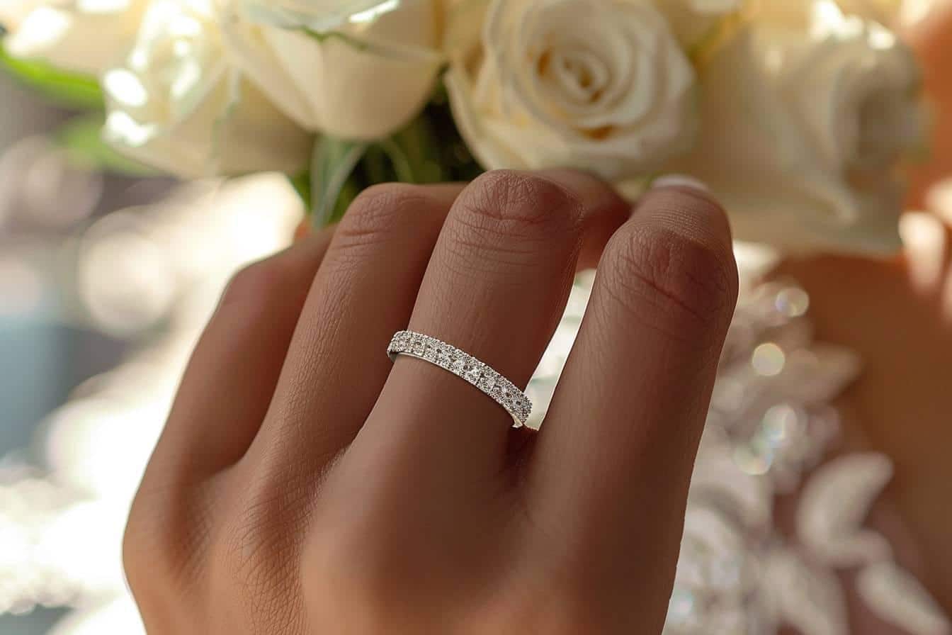 Pourquoi opter pour une alliance femme en or blanc pour son mariage ?