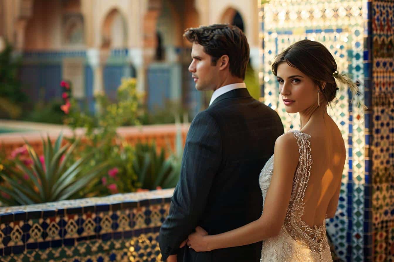 Rachel Legrain-Trapani et Valentin Léonard célèbrent leur union au Maroc