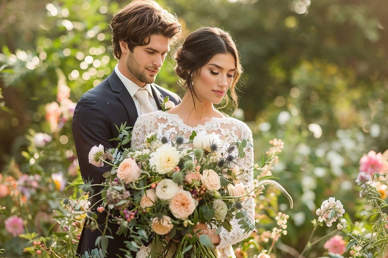 Shooting d’inspiration mariage : l’élégance d’un amour éco-responsable au charme vintage