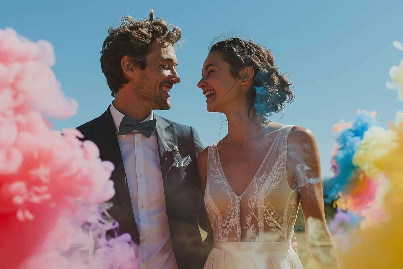 Fumigène mariage : une touche spectaculaire pour des photos inoubliables