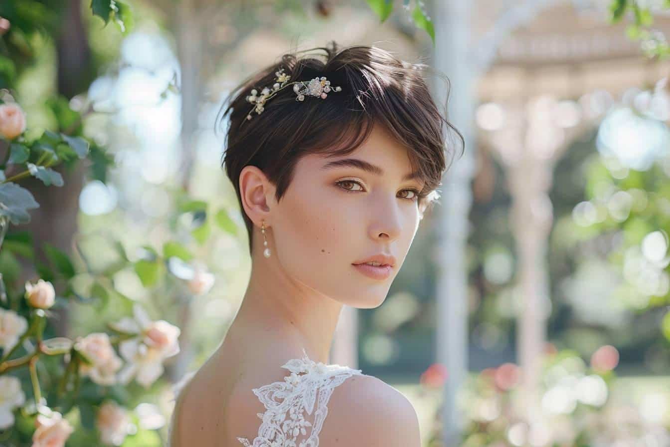 Chignon sur cheveux courts : astuces pour un mariage élégant et tendance