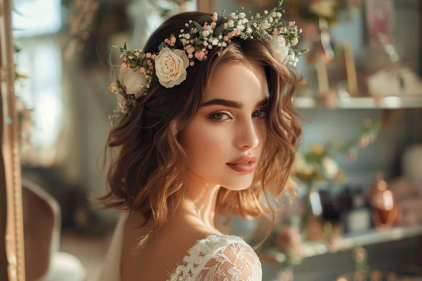 Coiffure mariage cheveux mi-longs : trouvez le style parfait pour votre jour J