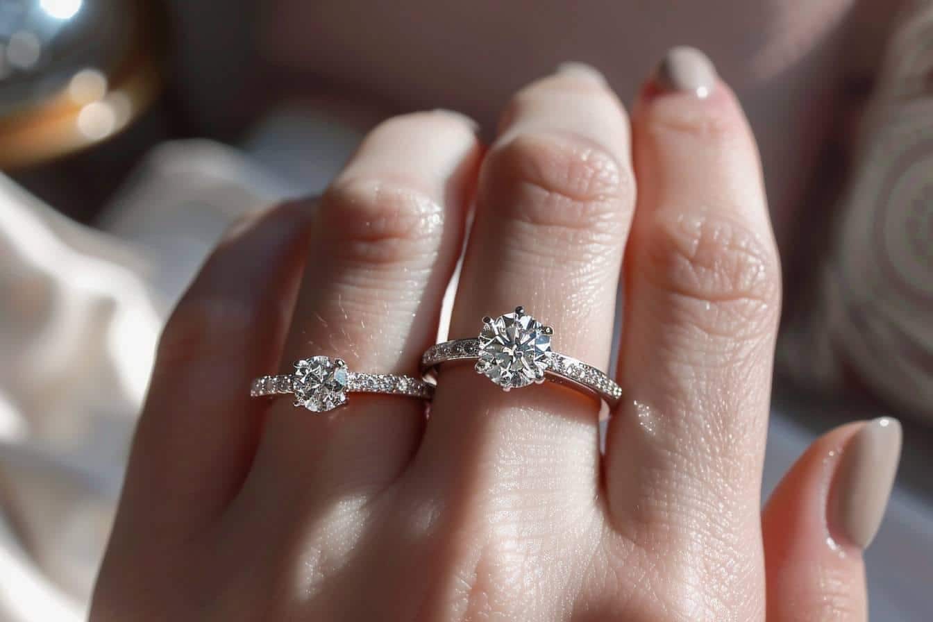 Comment porter sa bague de fiançailles et son alliance avec style