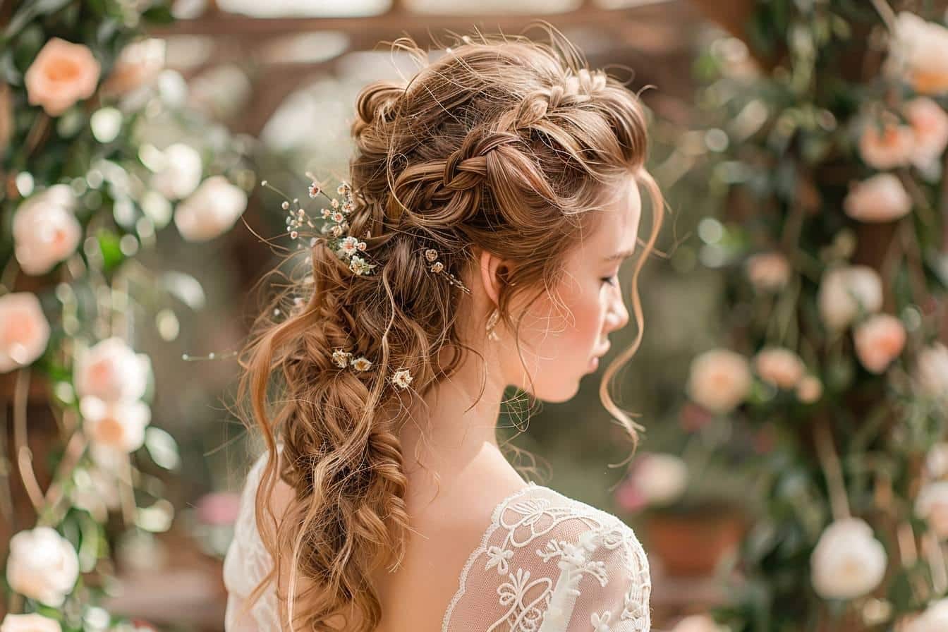 Découvrez la coiffure mariage demi-queue idéale pour sublimer votre jour J