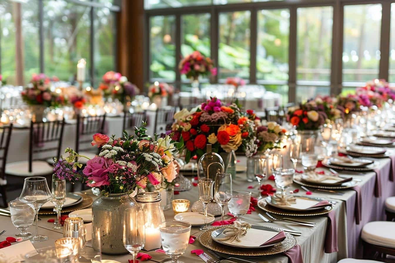 Disposition table mariage original : 5 idées pour épater vos invités