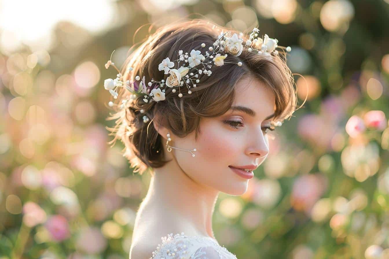 Idées de coiffures de mariage pour cheveux courts à adopter en 2022