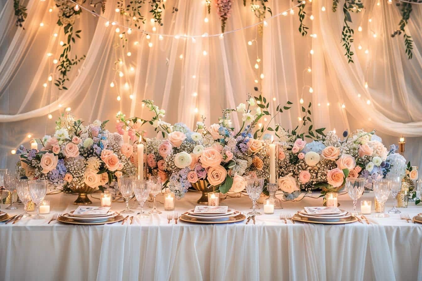 Idées déco pour une table d’honneur de mariage élégante et unique