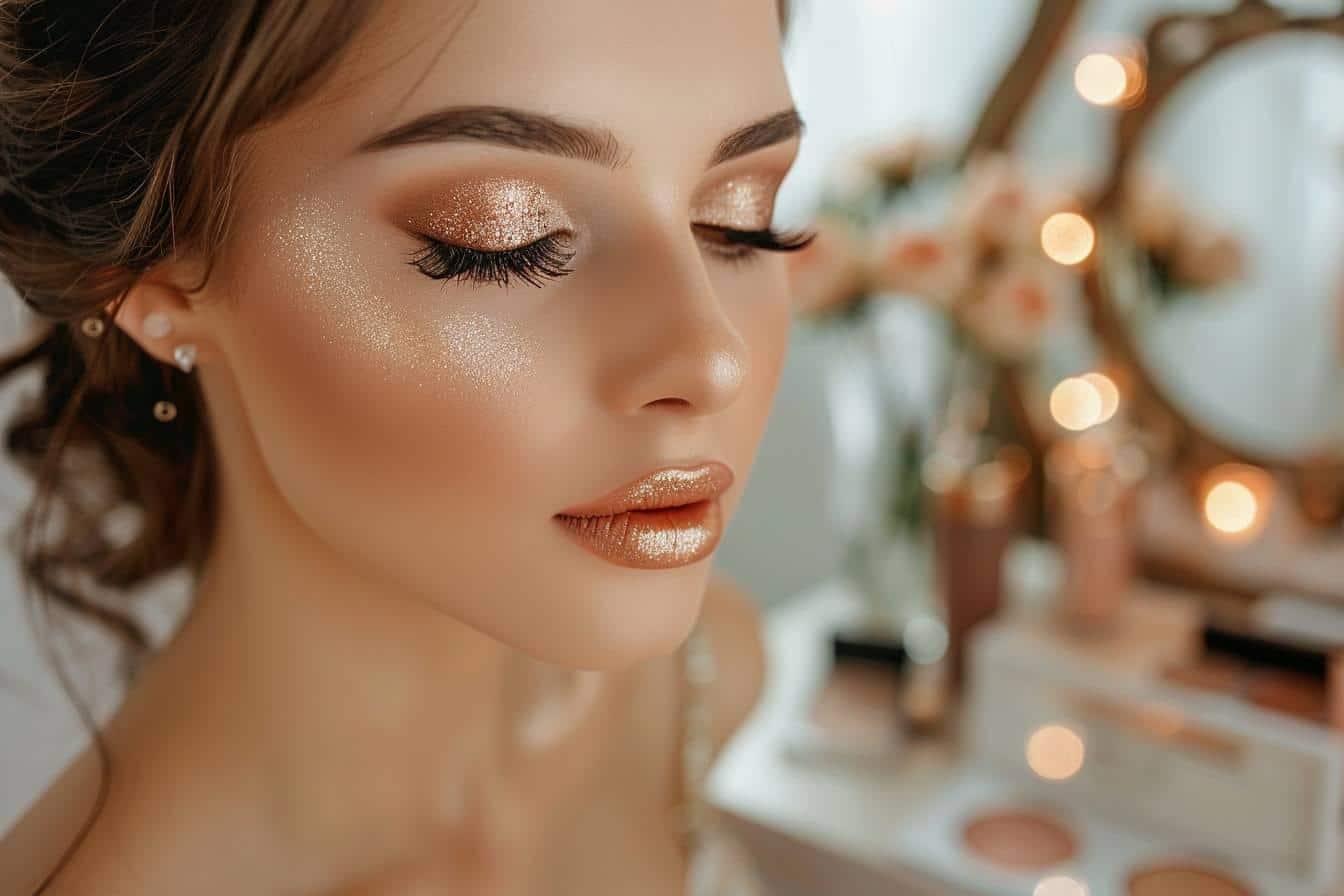 Maquillage doré mariage : astuces pour un look éclatant et raffiné