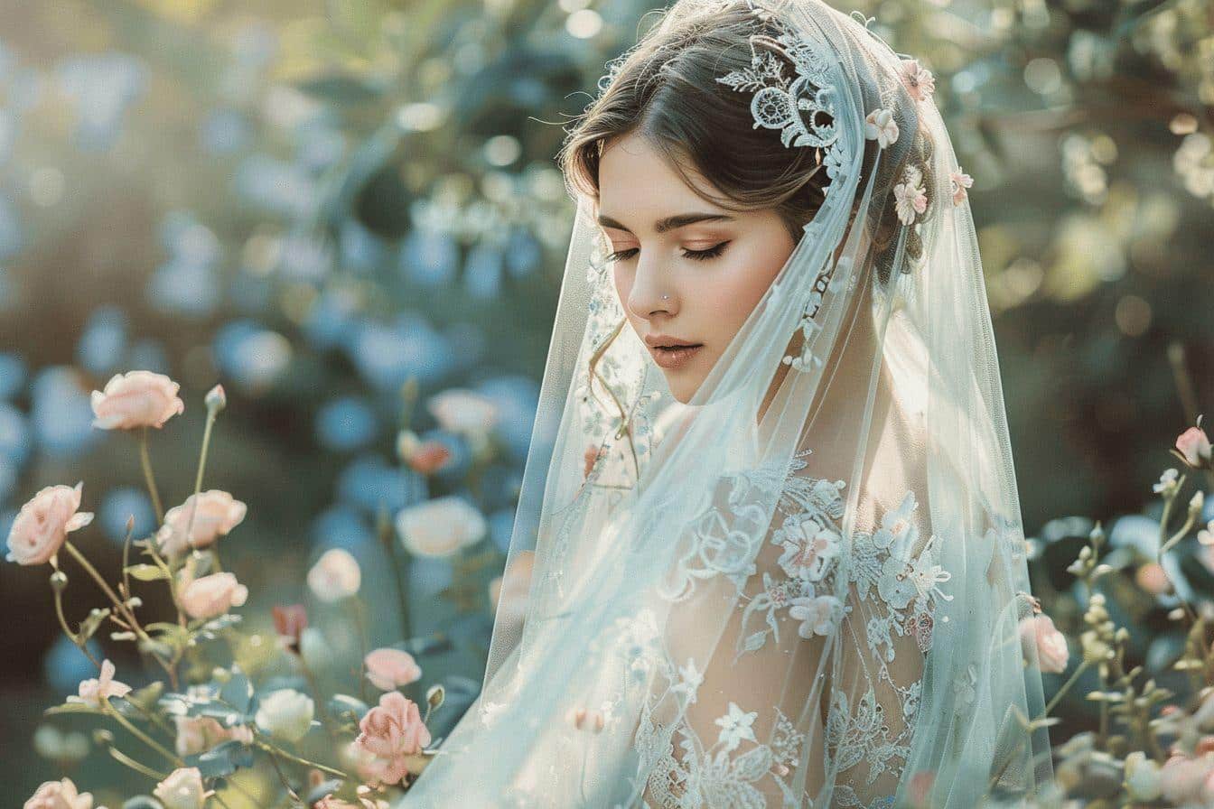 Découvrez le charme intemporel du voile de mariée bohème pour votre grand jour