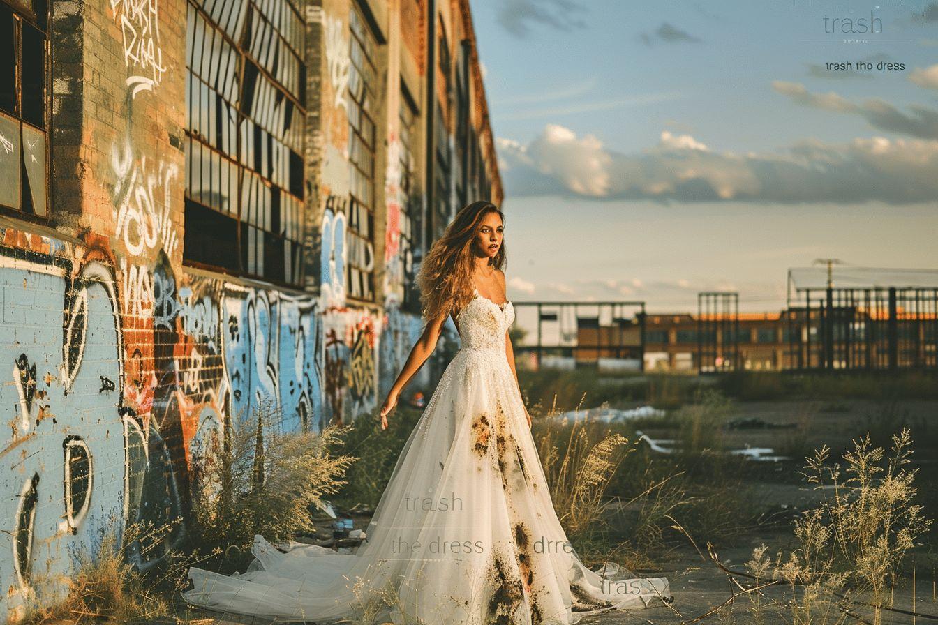 Découvrez le phénomène « trash the dress » : un concept audacieux et libérateur