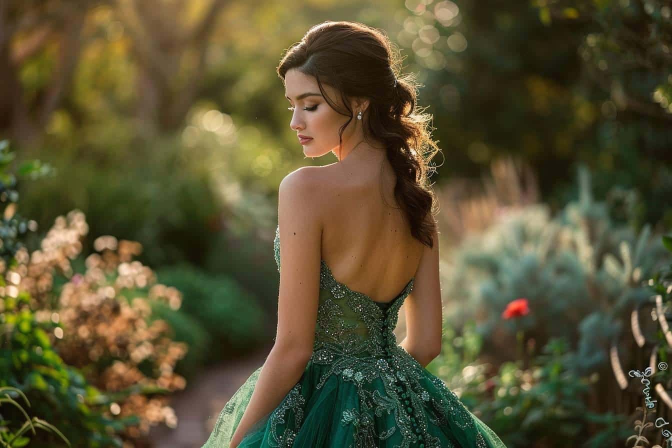 Dévoilez la signification d’une robe de mariée verte pour votre grand jour