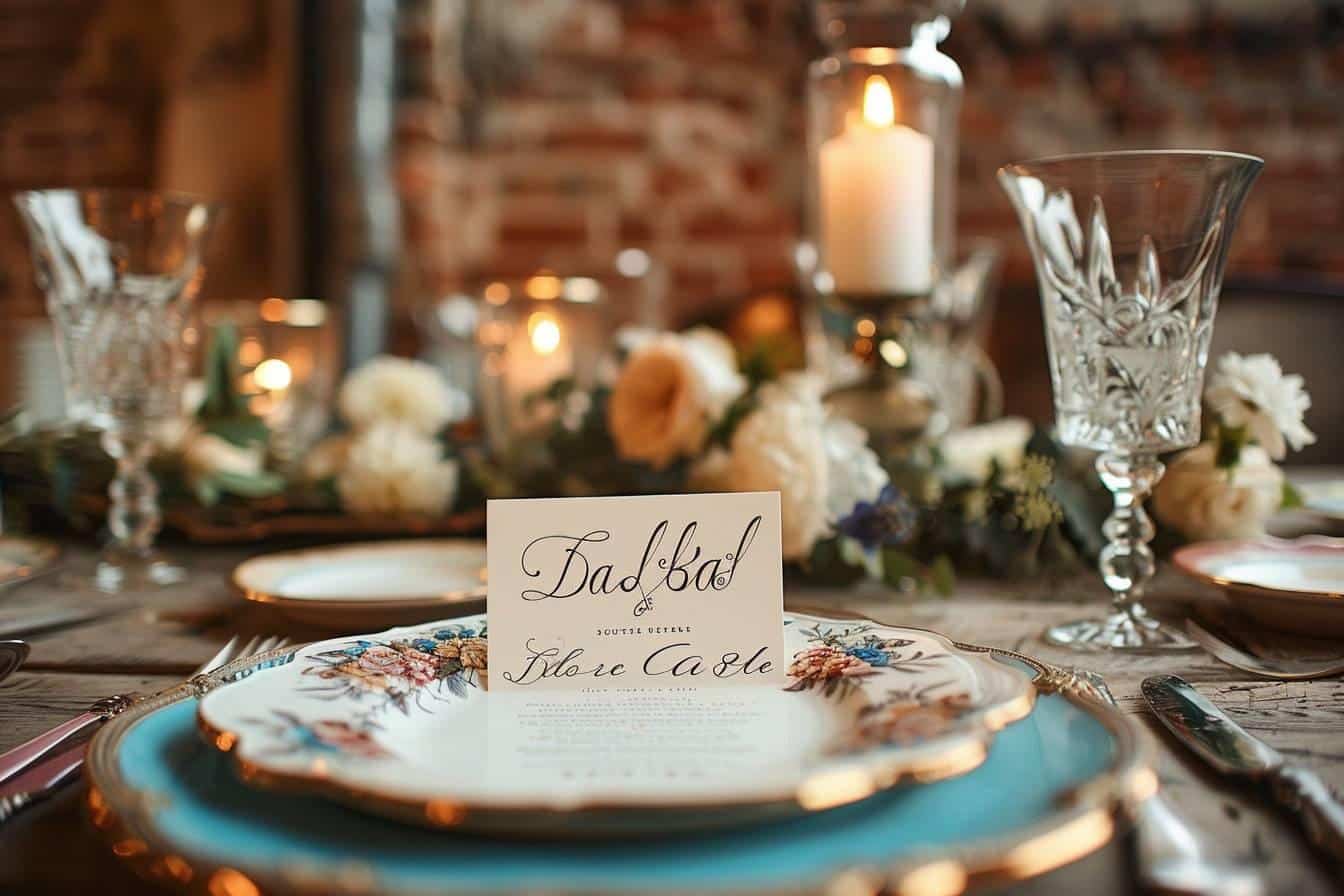 Idées créatives de noms de table pour mariage inoubliable
