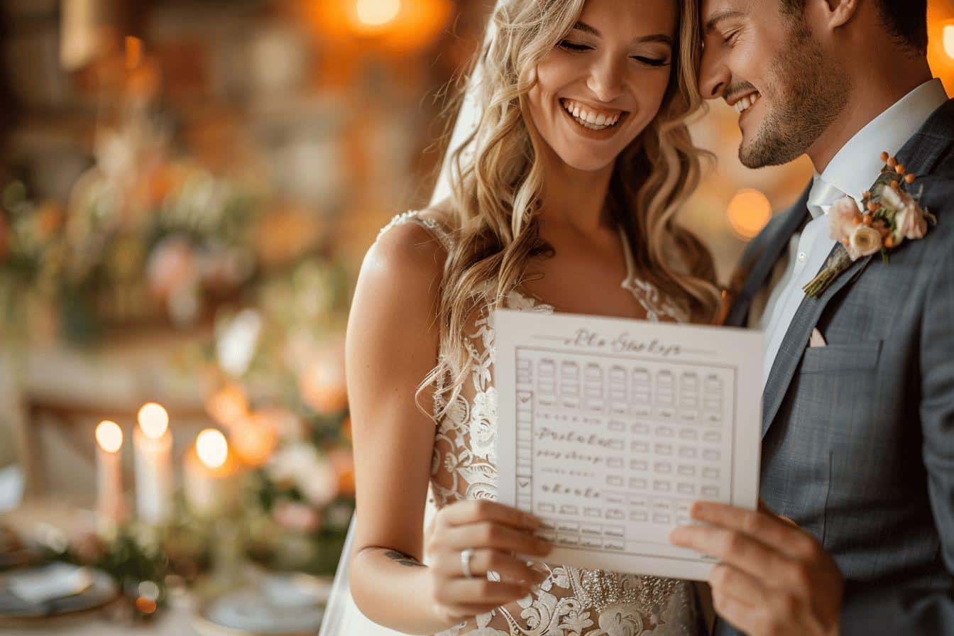 Réussir le planning de votre jour de mariage en 5 étapes clés