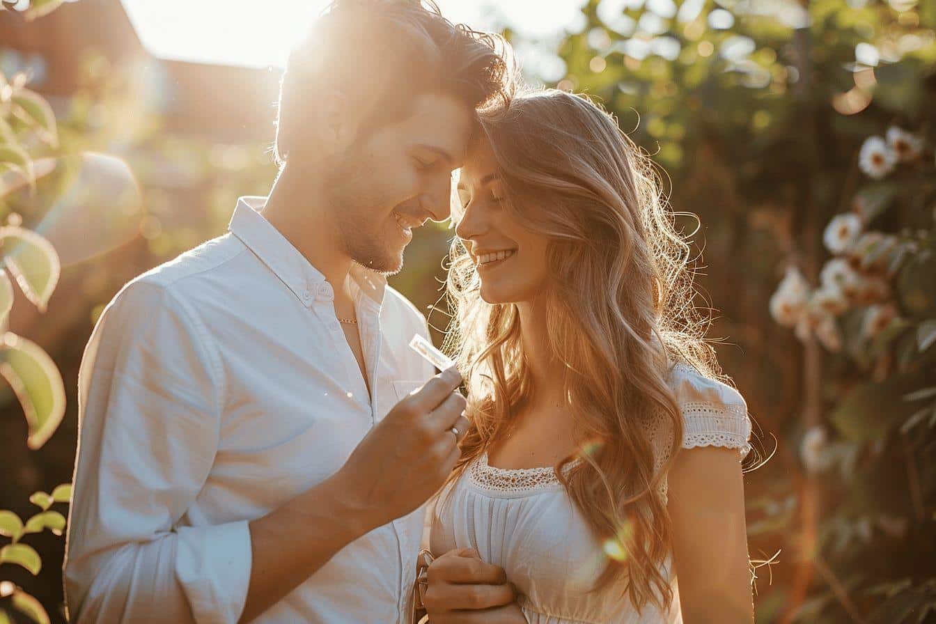 Élodie et Julien : bébé après demande en mariage champêtre