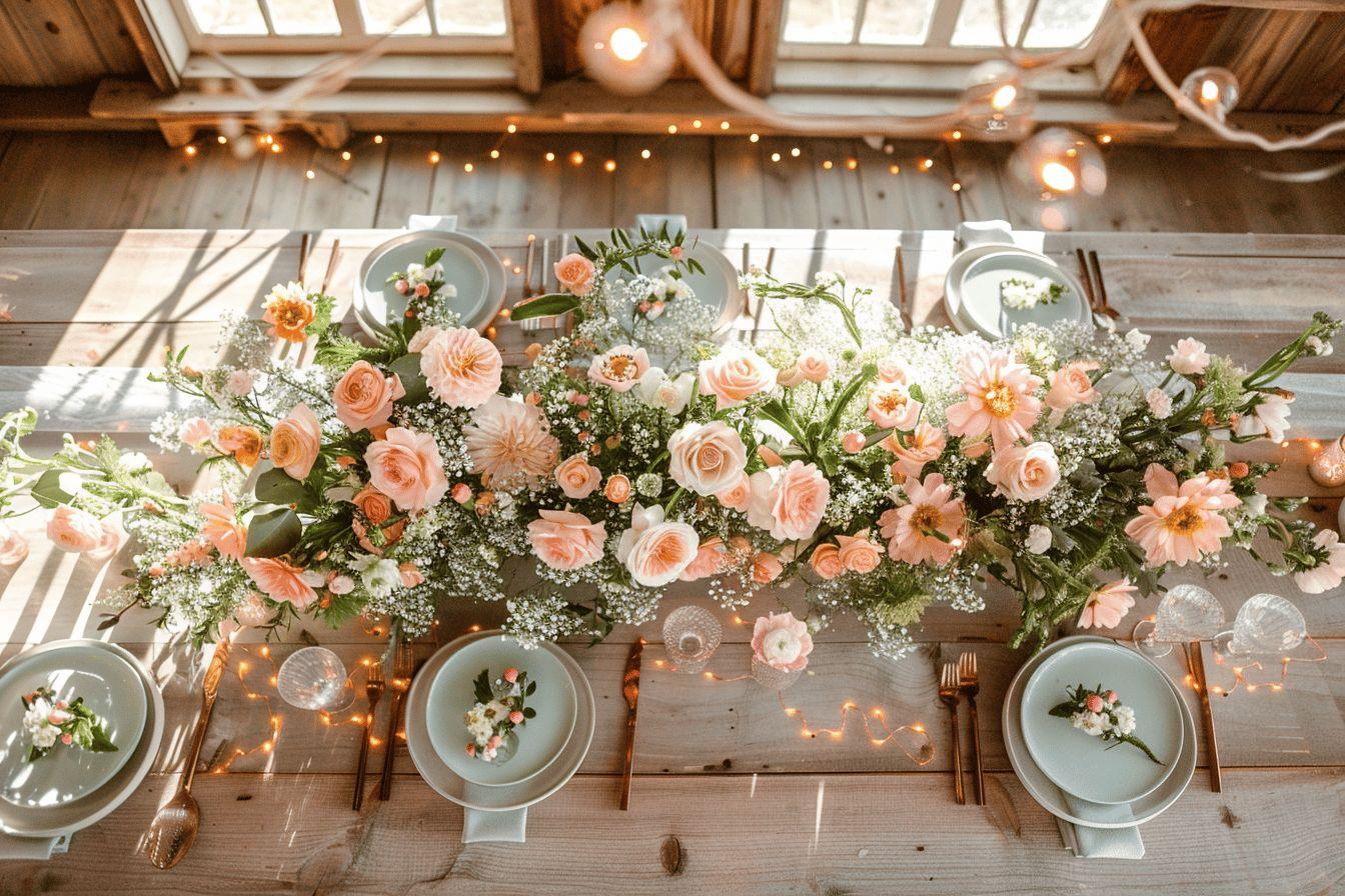 Idées originales de décoration pour une salle de mariage inoubliable