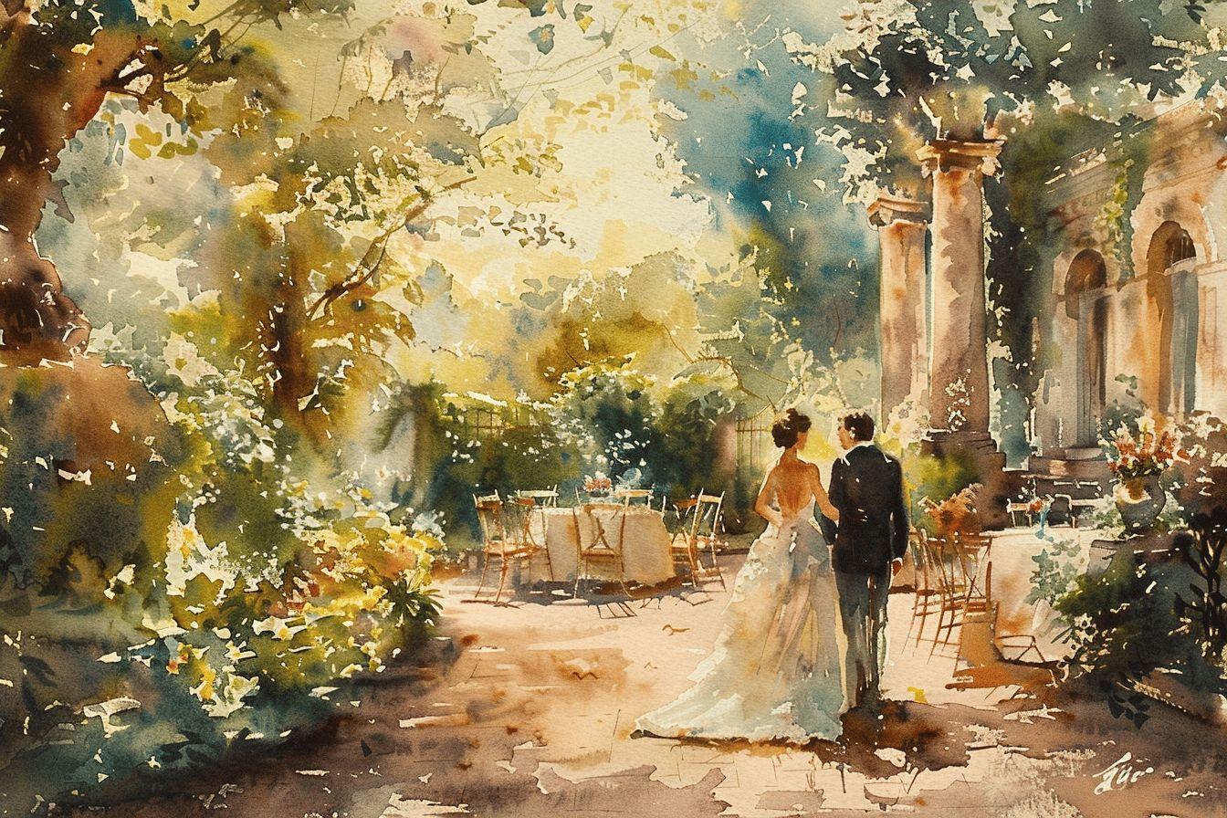 Aquarelle et mariage dans le Nord-Pas-de-Calais : créez un souvenir unique