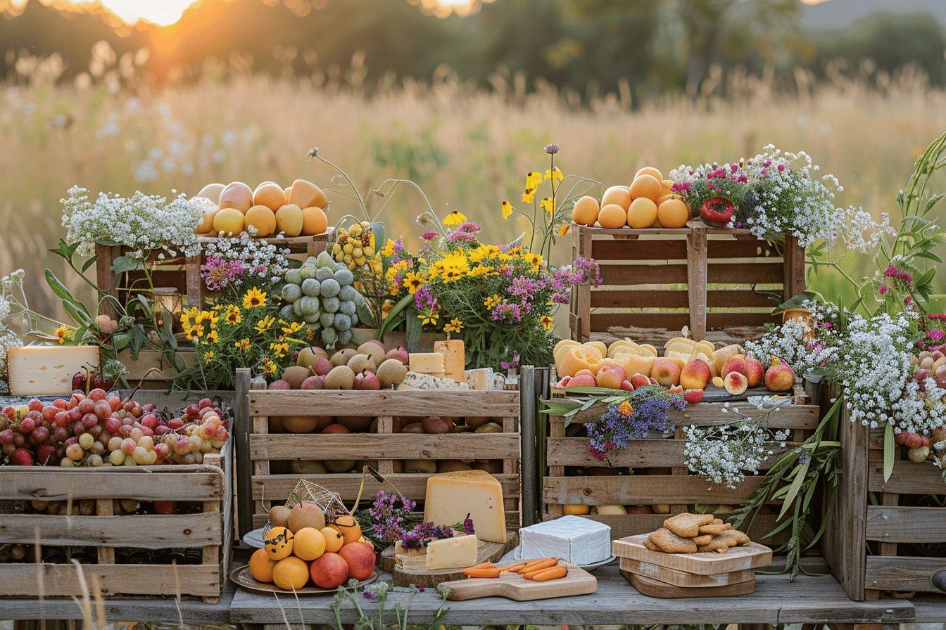 Buffet champêtre : idées créatives pour un mariage authentique