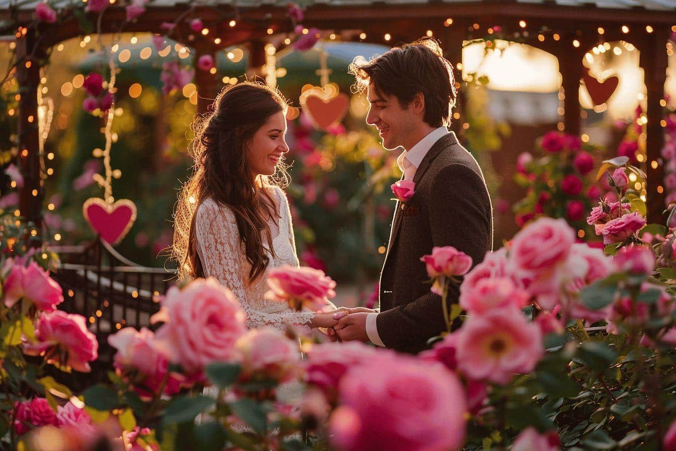 Célébrez vos noces de rose avec des idées inoubliables et romantiques