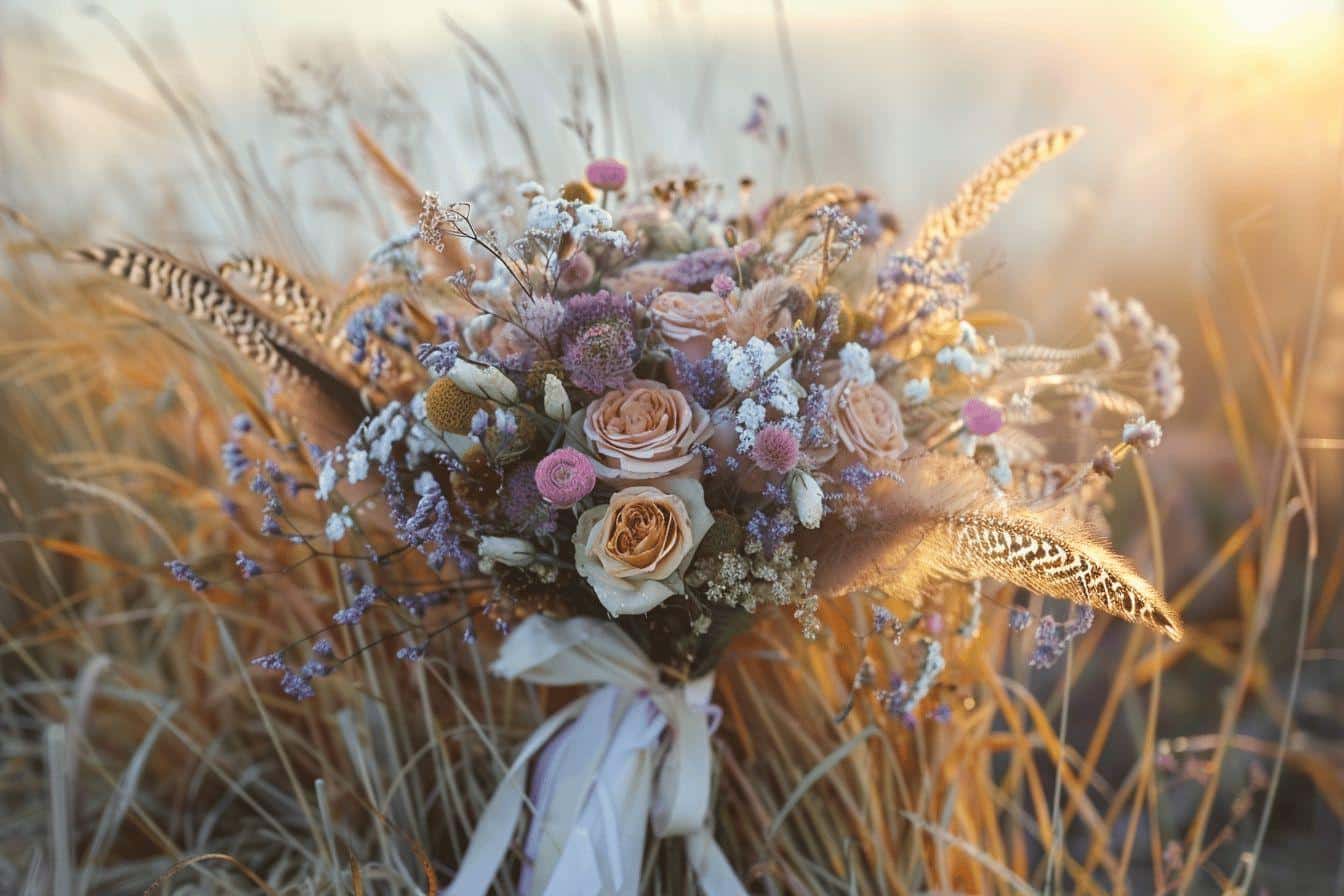 Comment créer un bouquet de mariée bohème inoubliable