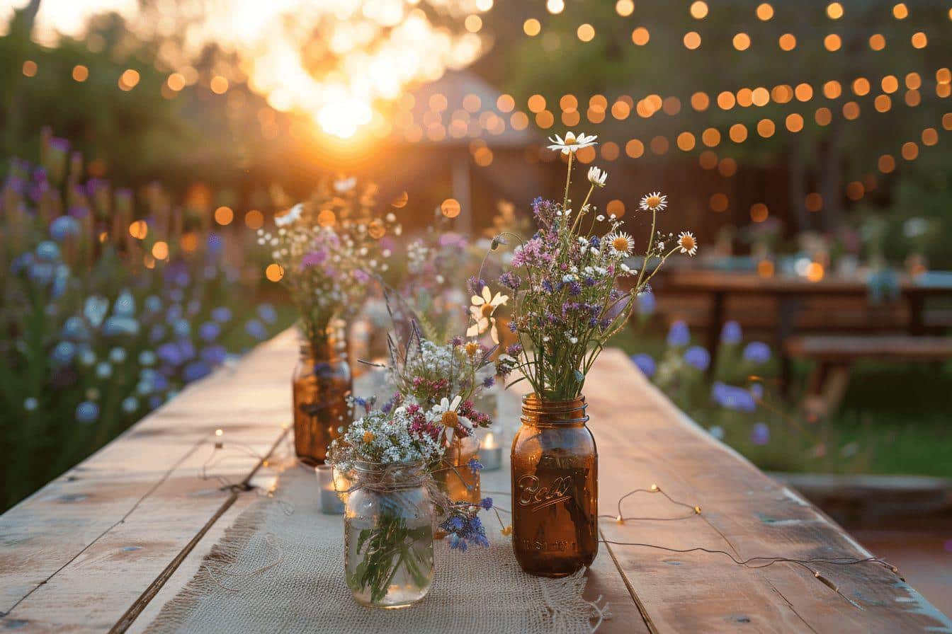 Déco mariage champêtre à faire soi-même : idées simples et élégantes