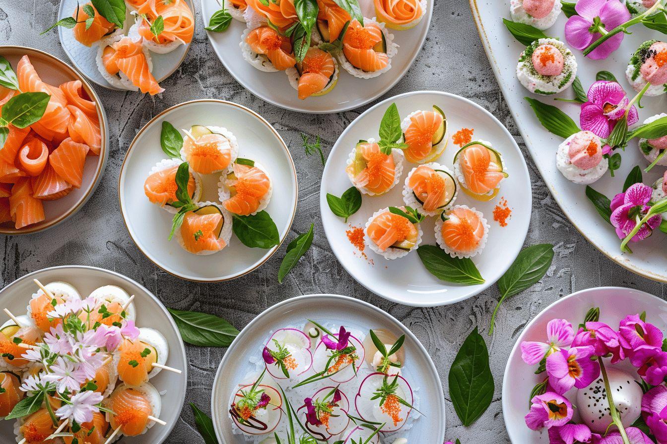 Idées d’entrées froides pour mariage : épatez vos invités avec originalité