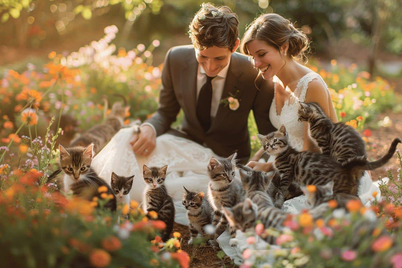 Mariage et sauvetage de chatons : une célébration doublement heureuse