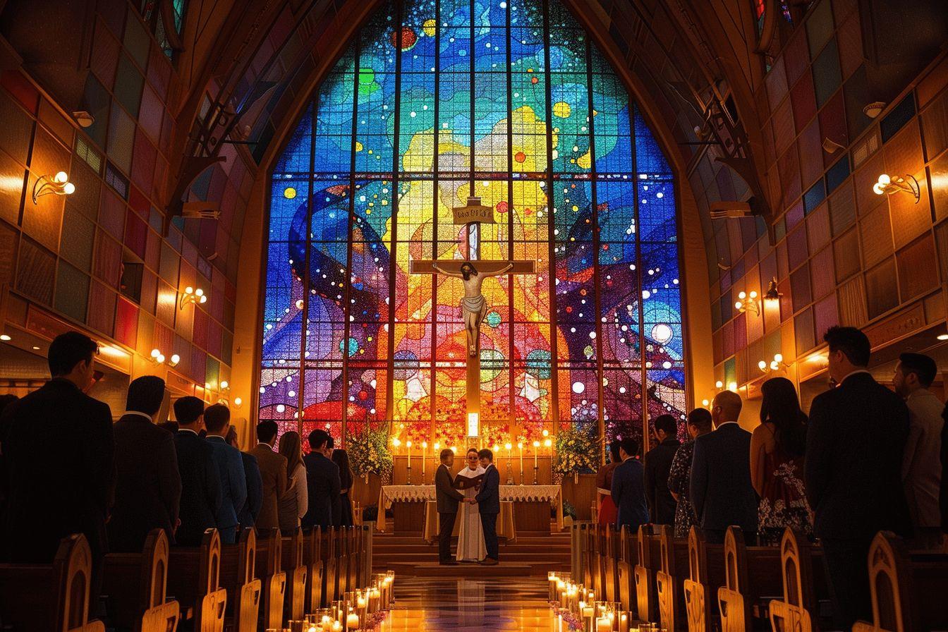 Mariage gay historique à l’église Sanito : Franck et Oaoa disent oui