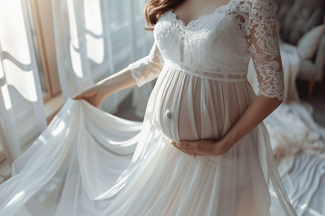 Robe de mariée pour femme enceinte : allier élégance et confort le jour J