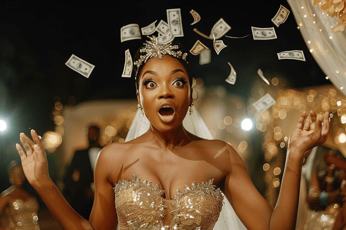Célébrité nigériane condamnée à la prison pour jet de billets lors de son mariage