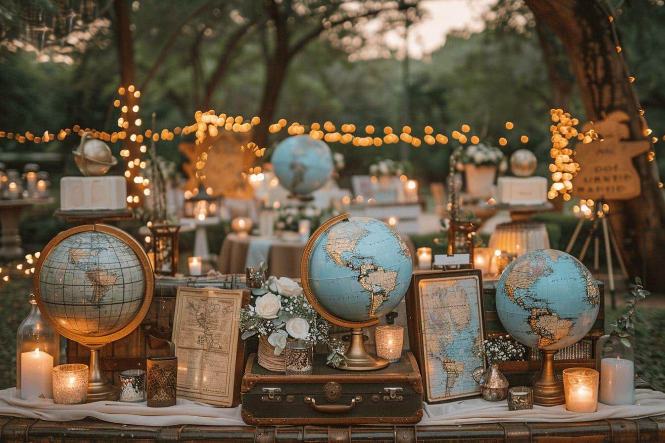 Décoration mariage sur le thème du voyage : idées pour une évasion réussie