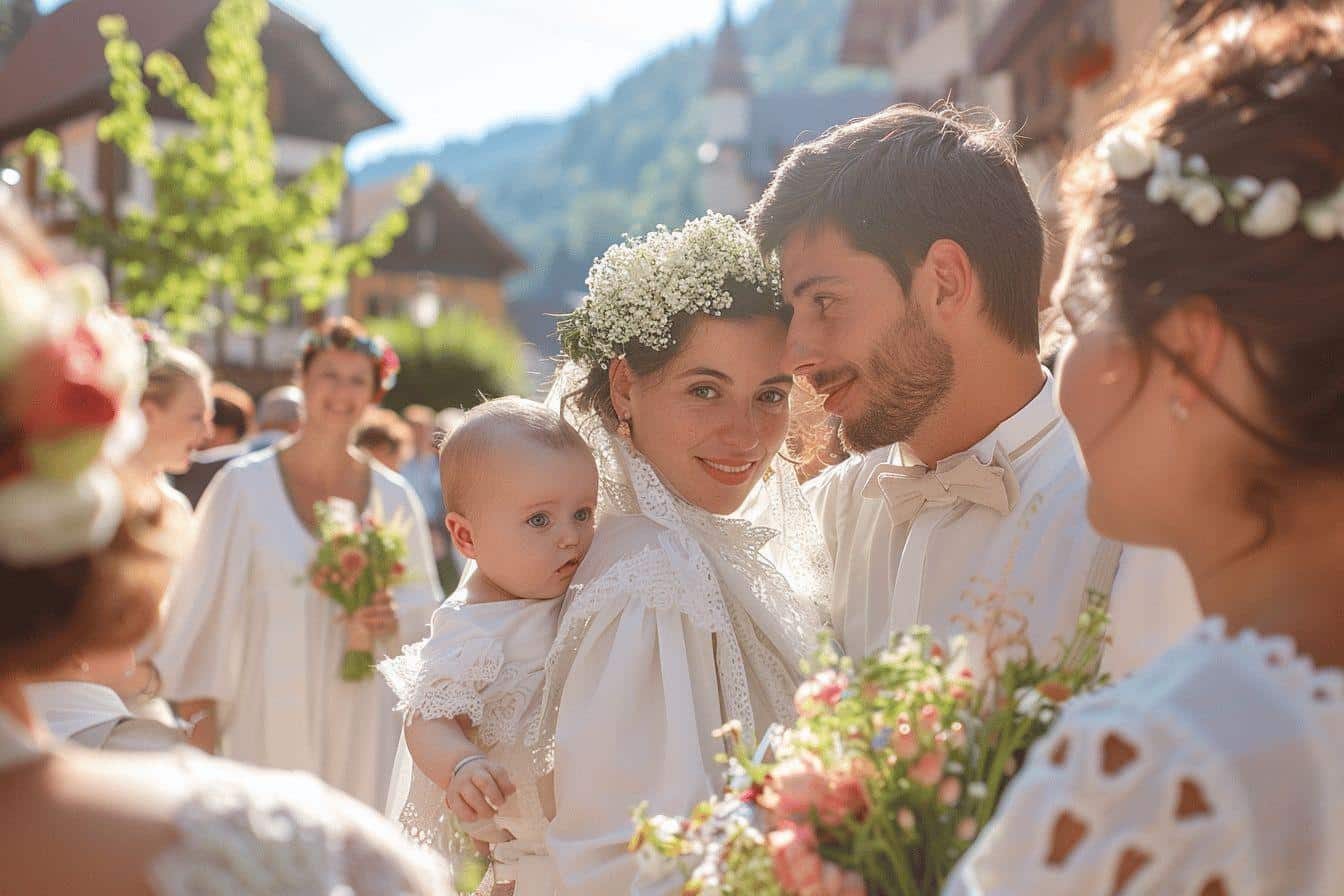 Mariage et naissance célébrés à La Cresse