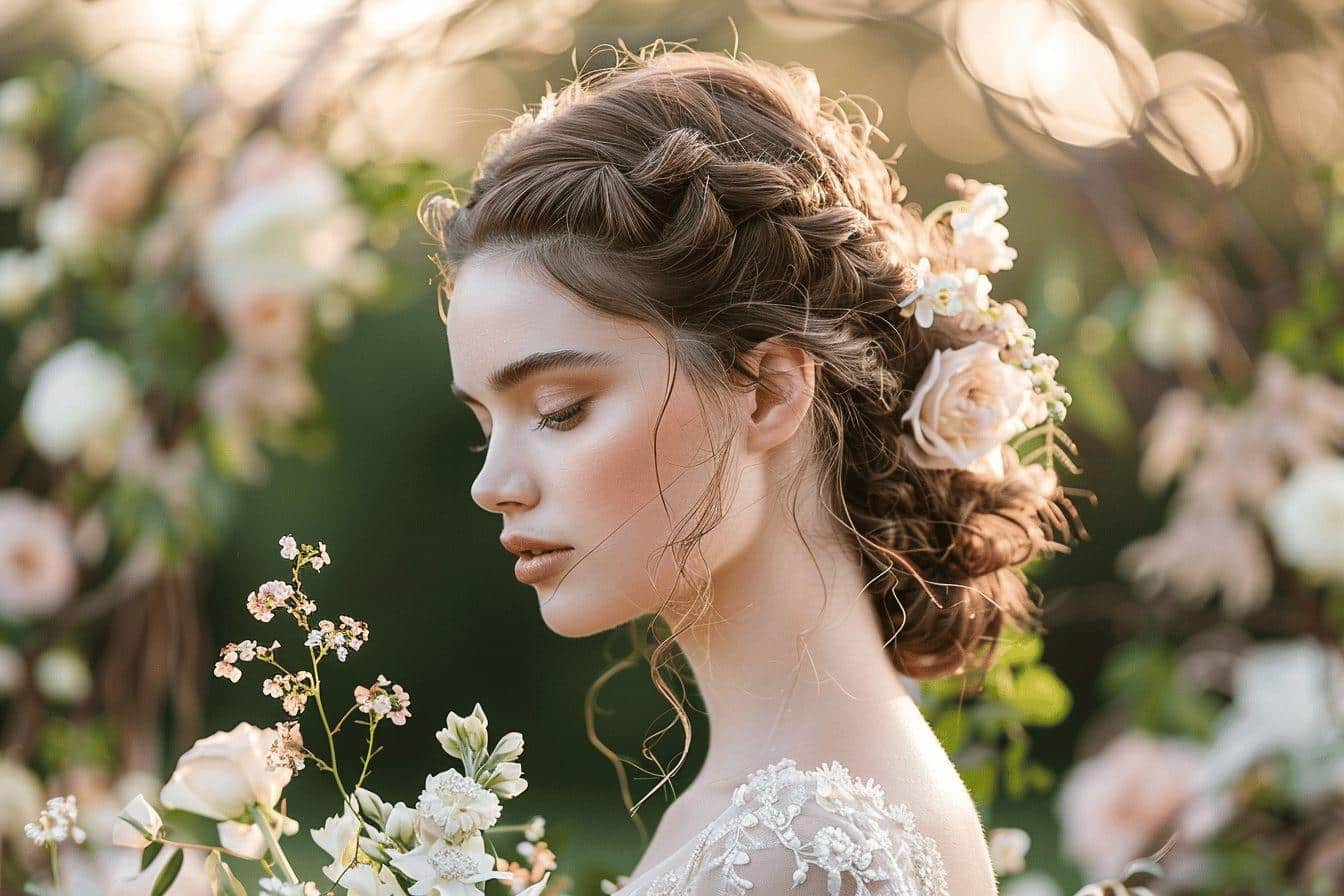 Sublimez votre jour J avec une coiffure crantée mariage élégante