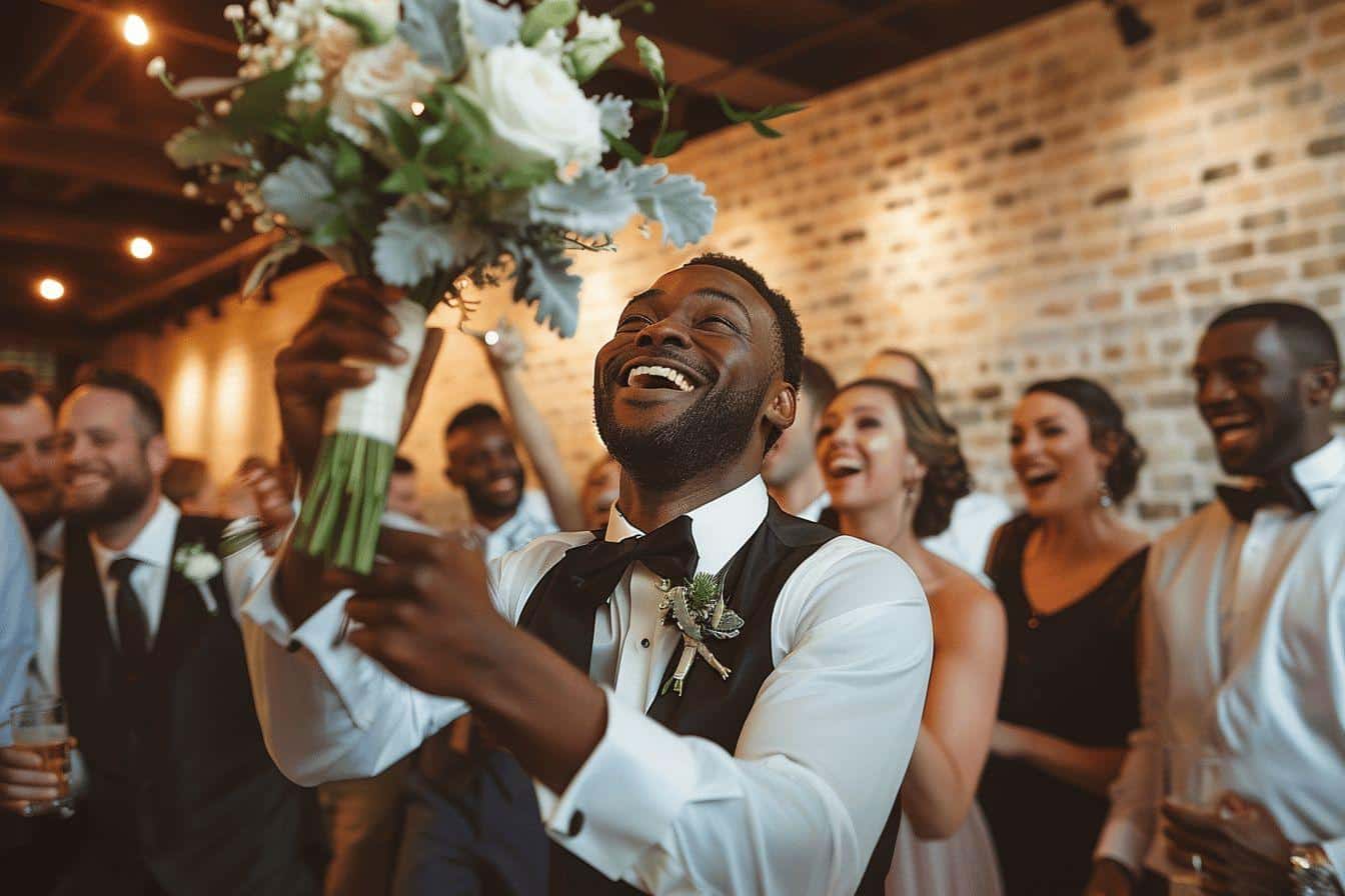 Tout savoir sur le lancer de bouquet pour hommes lors d’un mariage