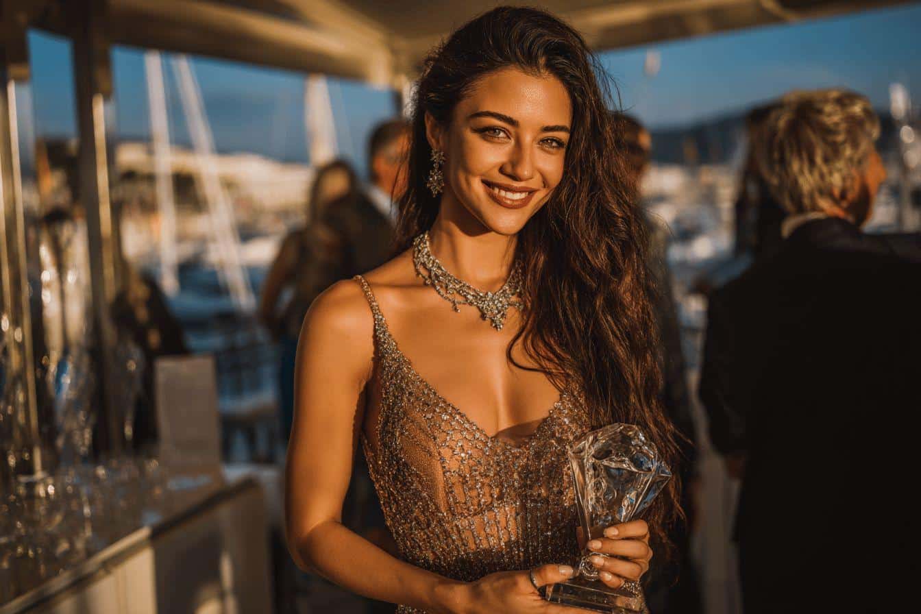 Lauren Sánchez, fiancée de Jeff Bezos, honorée à Cannes