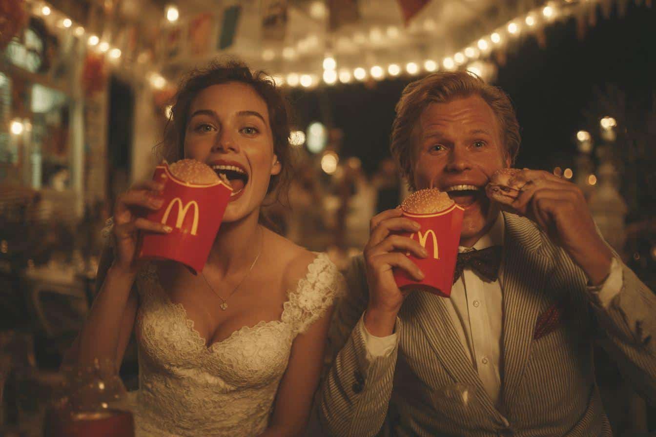 Mariés fuient leur réception pour un repas au McDonald’s